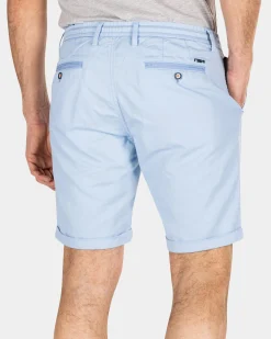 Korte broek met linnen - Light Sky