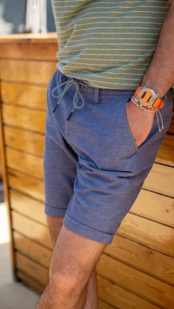 Korte broek van katoen - Dusk Navy