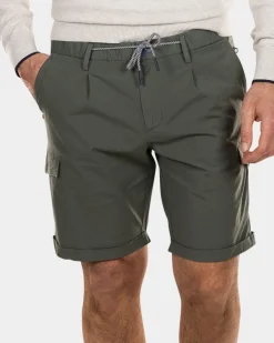 Korte cargo broek - Chalk Green