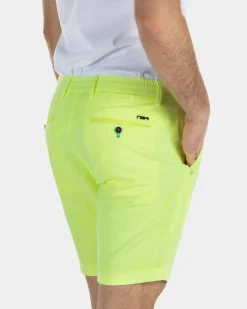Korte chino van linnen - High Summer Yellow