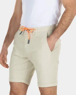 Korte chino van linnen met stretch - Light Kit