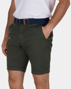 Korte stretch chino Whale Bay - Duck Green