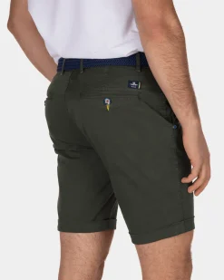 Korte stretch chino Whale Bay - Duck Green
