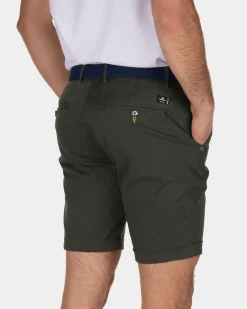 Korte stretch chino Whale Bay - Duck Green