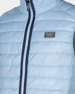 Lichtblauwe bodywarmer