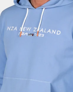 Lichtblauwe hoodie