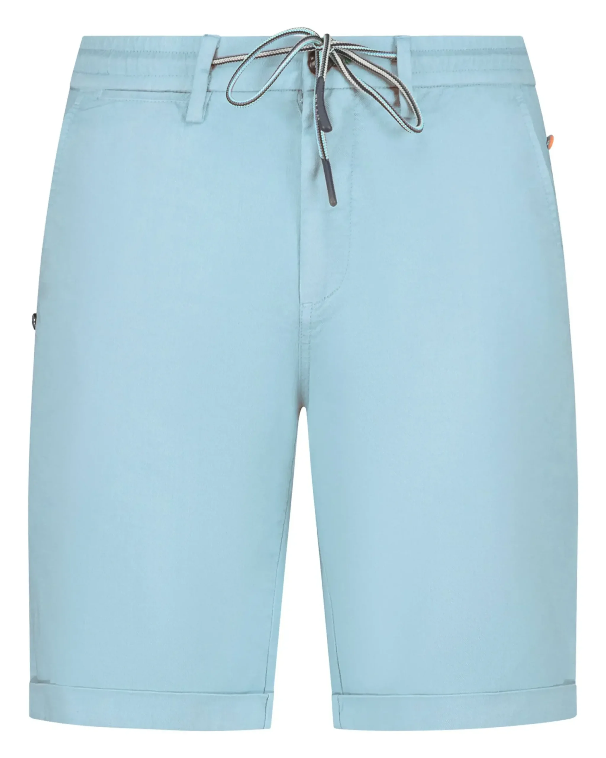 Lichtblauwe linnen chino shorts
