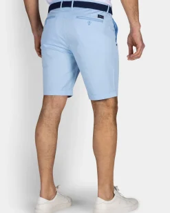Lichtblauw katoenen chino short