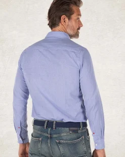 Lichtblauw katoenen overhemd - liGht Blue