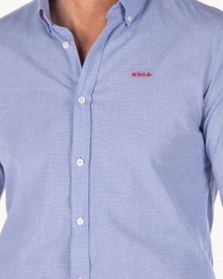Lichtblauw katoenen overhemd - liGht Blue