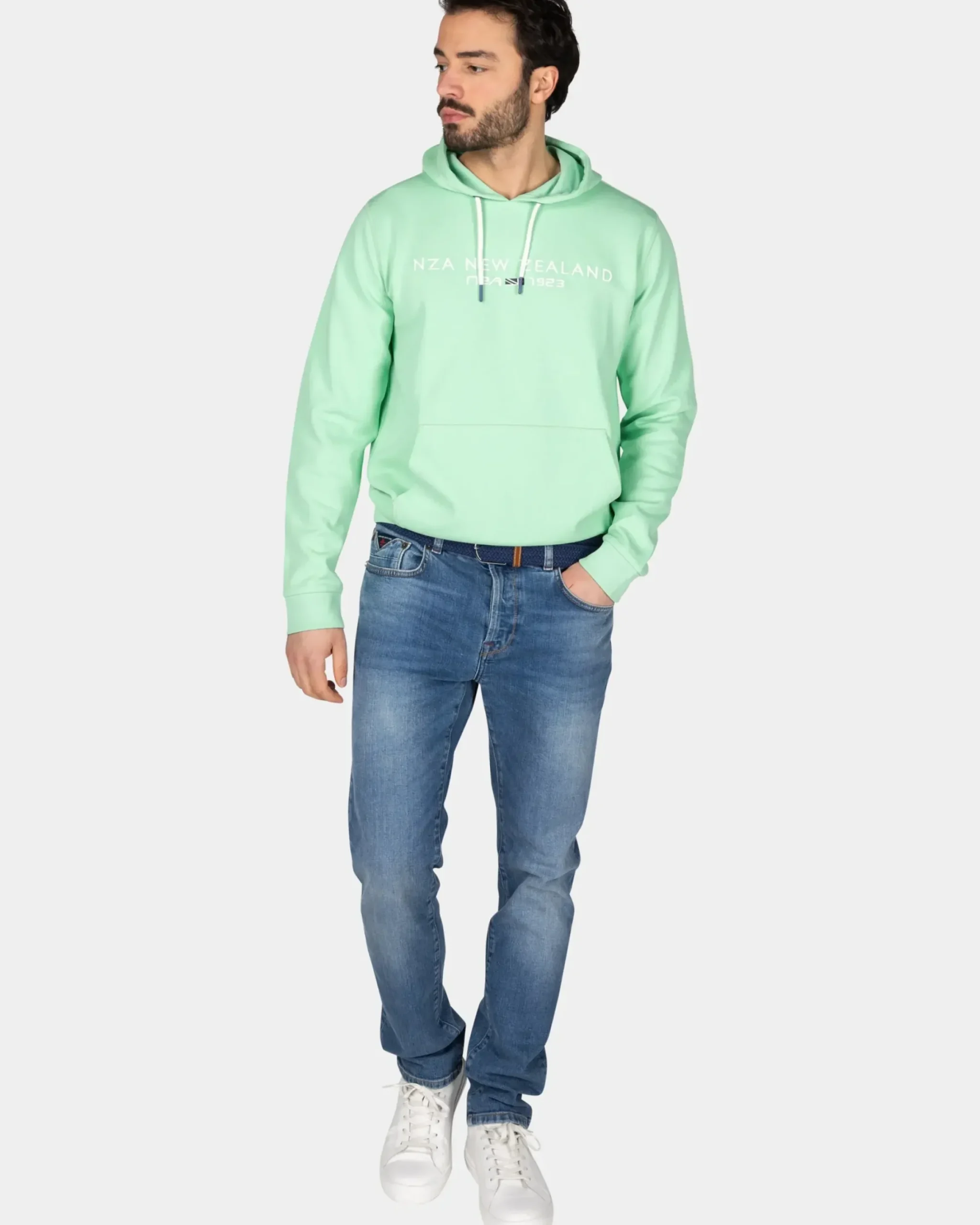 Lichtgroene hoodie