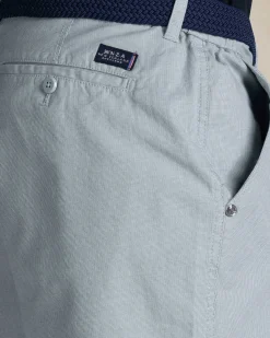Lichtgroene katoenen chino stretch short