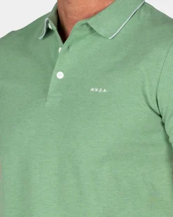 Lichtgroene katoenen polo