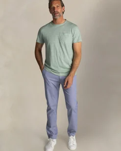 Lichtgroen linnen T-shirt