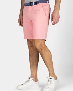 Lichtroze katoenen chino short