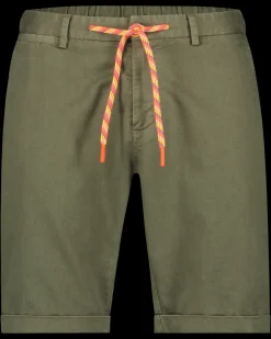 Linnen chino shorts Liam - Army