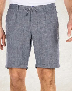 Linnen korte broek - Dusk Navy