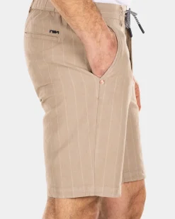 Linnen korte chino - Shimmering Sand