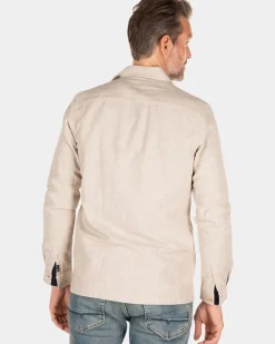 Linnen overshirt - Shimmering Sand