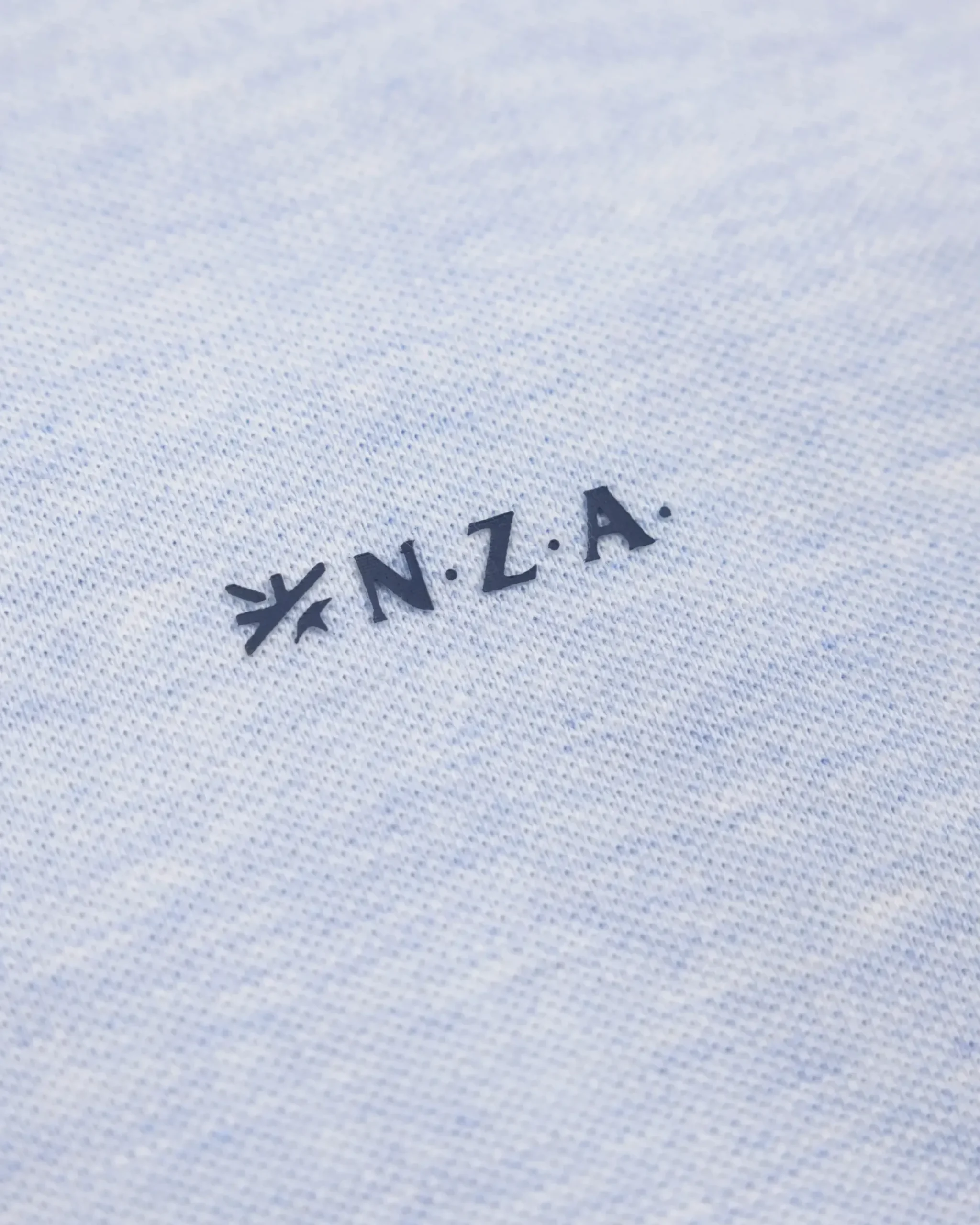 Longsleeve katoenen blauwe polo