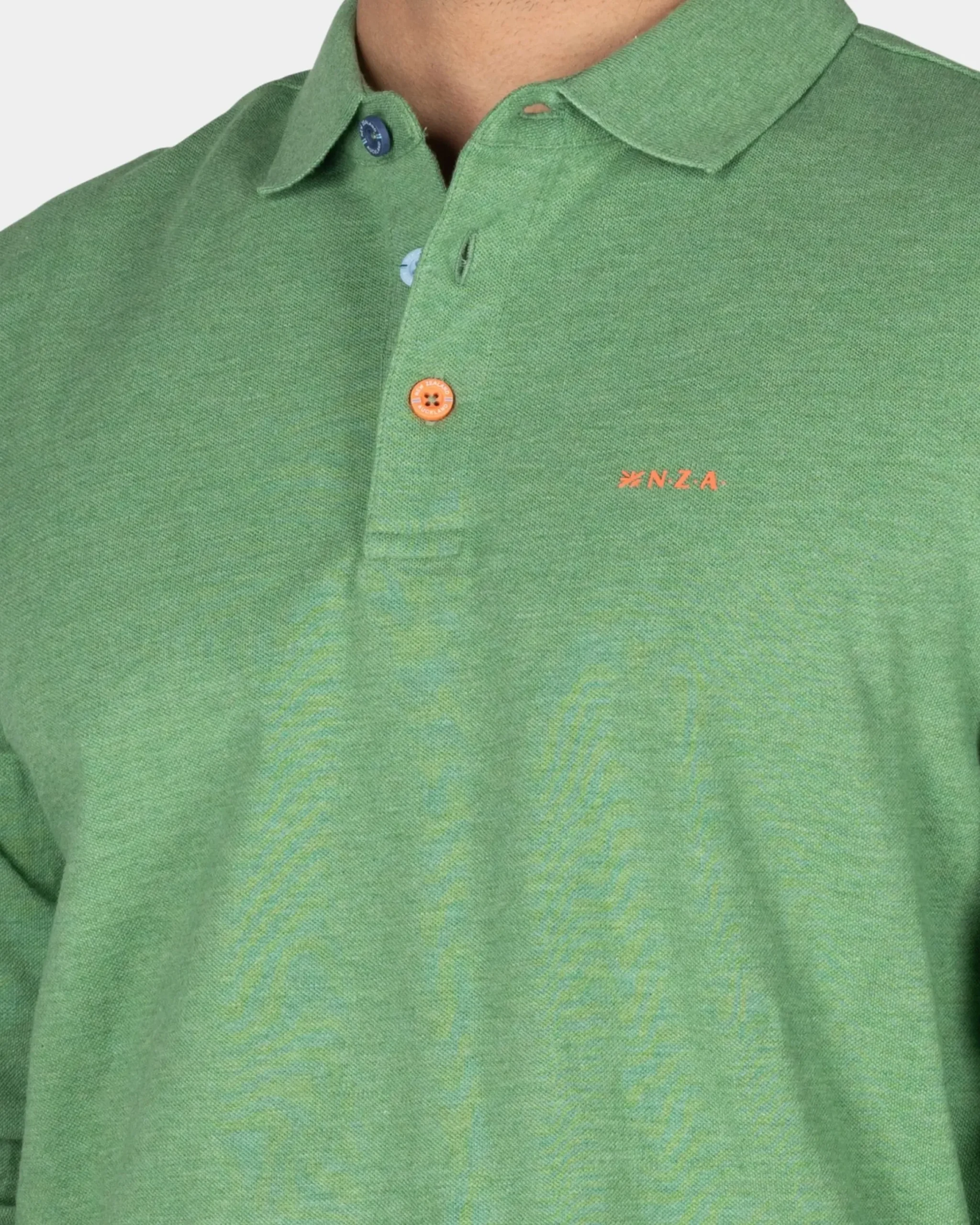 Longsleeve katoenen groene polo