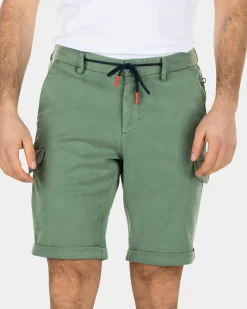 Lyocell katoenen cargo korte broek - Active Army