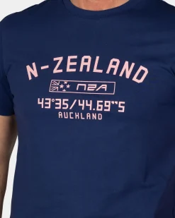 Marineblauw t-shirt