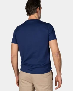 Marineblauw t-shirt