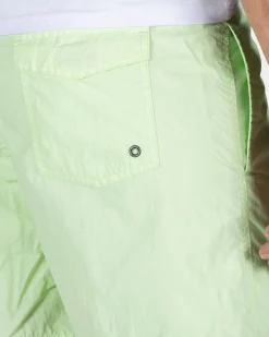Mintgroene effen zwembroek met lycra binnenbroek