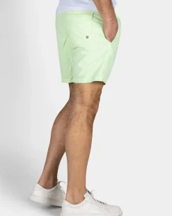 Mintgroene effen zwembroek met lycra binnenbroek