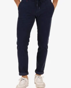 Napier Corduroy chino broek - Reef Navy