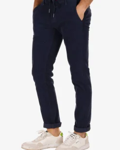 Napier Corduroy chino broek - Reef Navy
