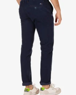 Napier Corduroy chino broek - Reef Navy