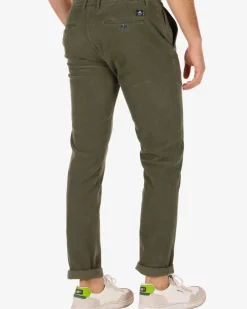 Napier Corduroy chino broek - Rock Green