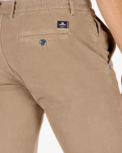 Napier Corduroy chino broek - Sand Stone