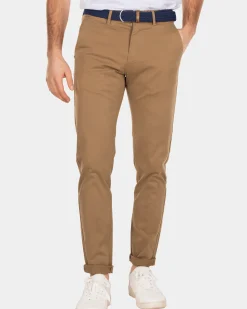 Napier twill stretch - Tobacco bruin