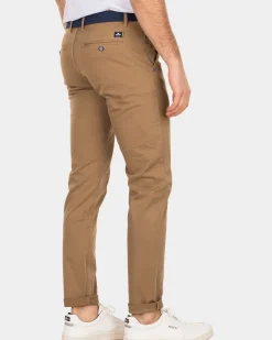 Napier twill stretch - Tobacco bruin