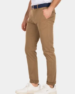 Napier twill stretch - Tobacco bruin