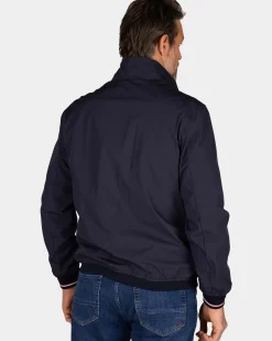Navy bomberjack met stretch