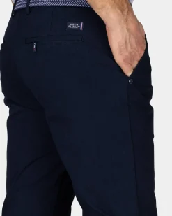 Navy chino met stretch
