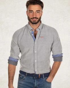 Navy corduroy overhemd - Pitch navy