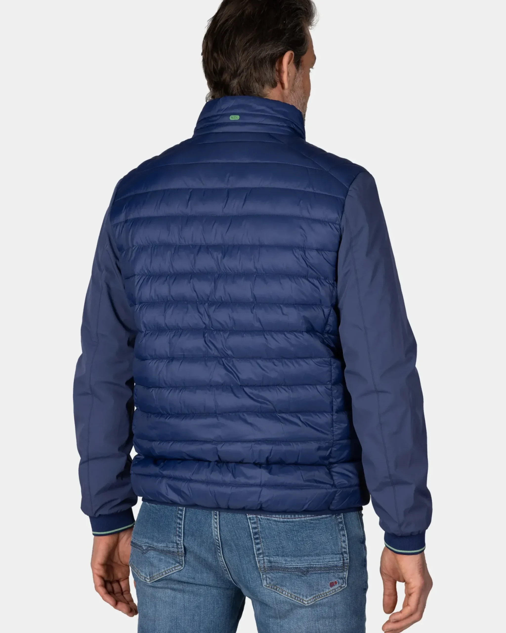 Navy gewatteerd jack