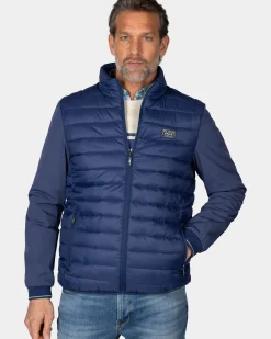Navy gewatteerd jack