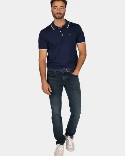 Navy jersey polo - Autumn Navy