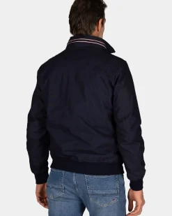 Navy katoenen bomberjas