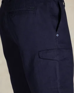 Navy linnen cargo shorts