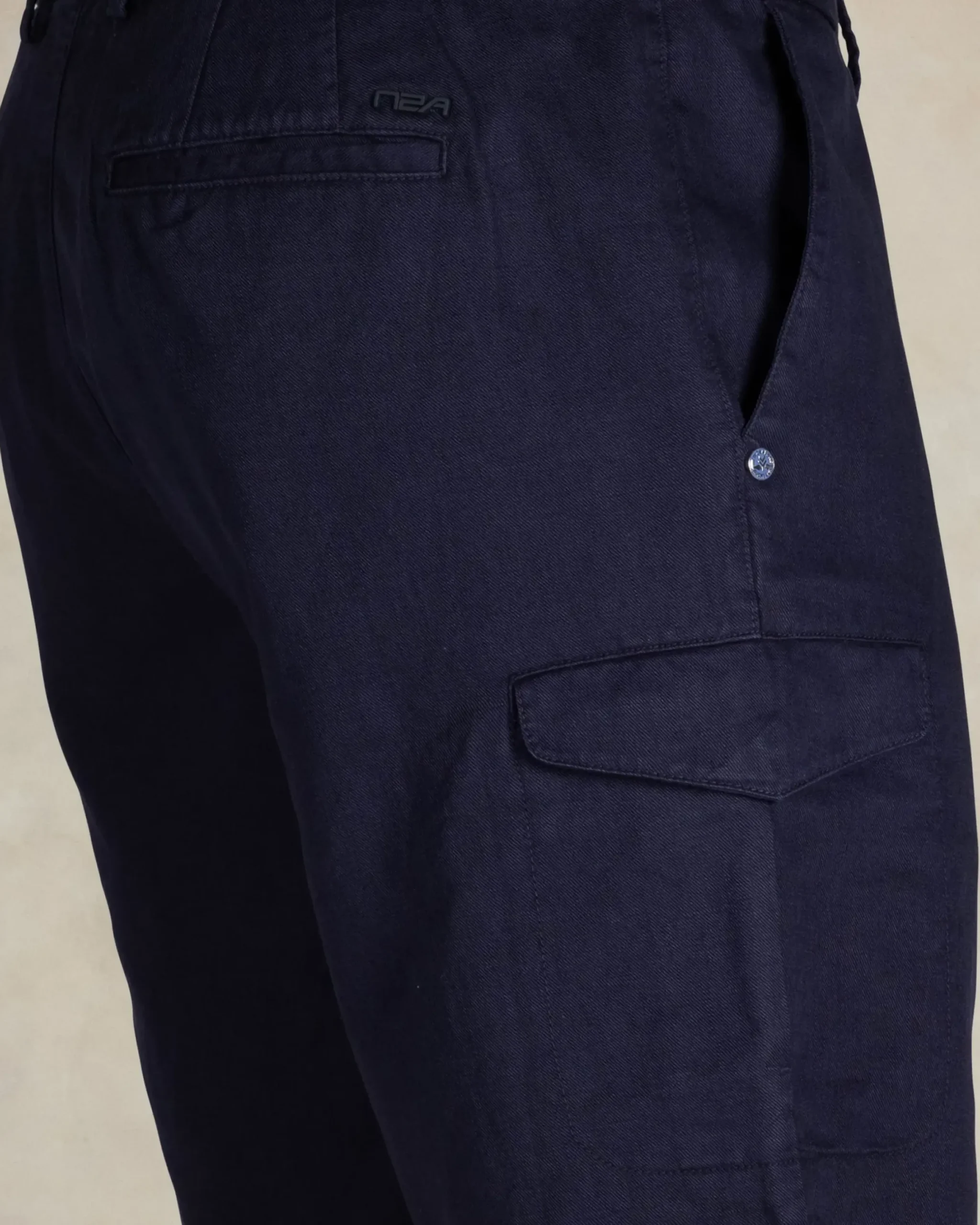 Navy linnen cargo shorts