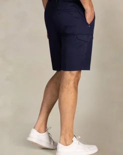 Navy linnen cargo shorts