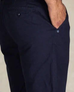 Navy linnen chino shorts