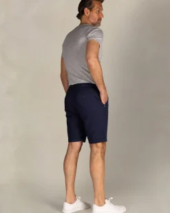 Navy linnen chino shorts
